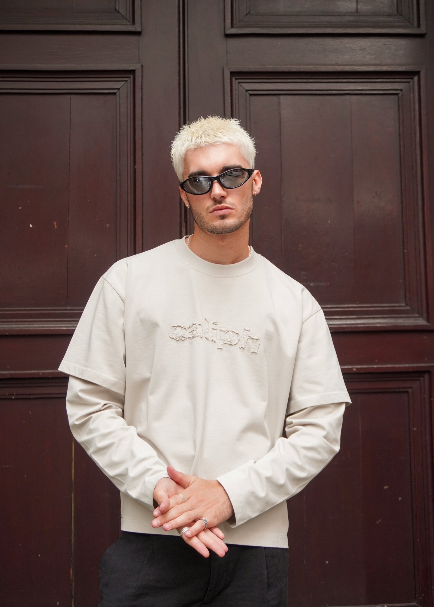 STONE DOUBLE LAYER T-SHIRT