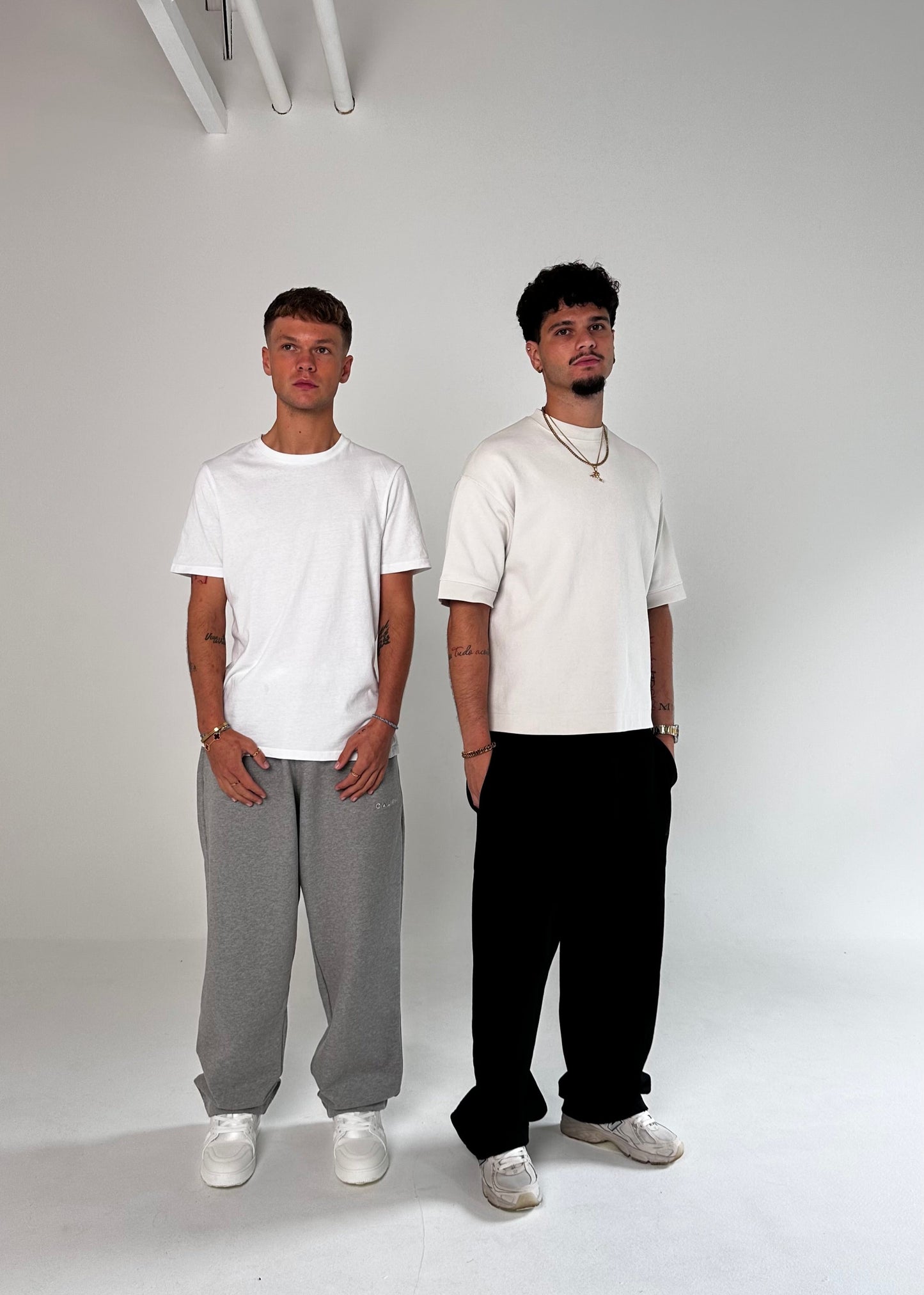 GREY STRAIGHT LEG JOGGERS