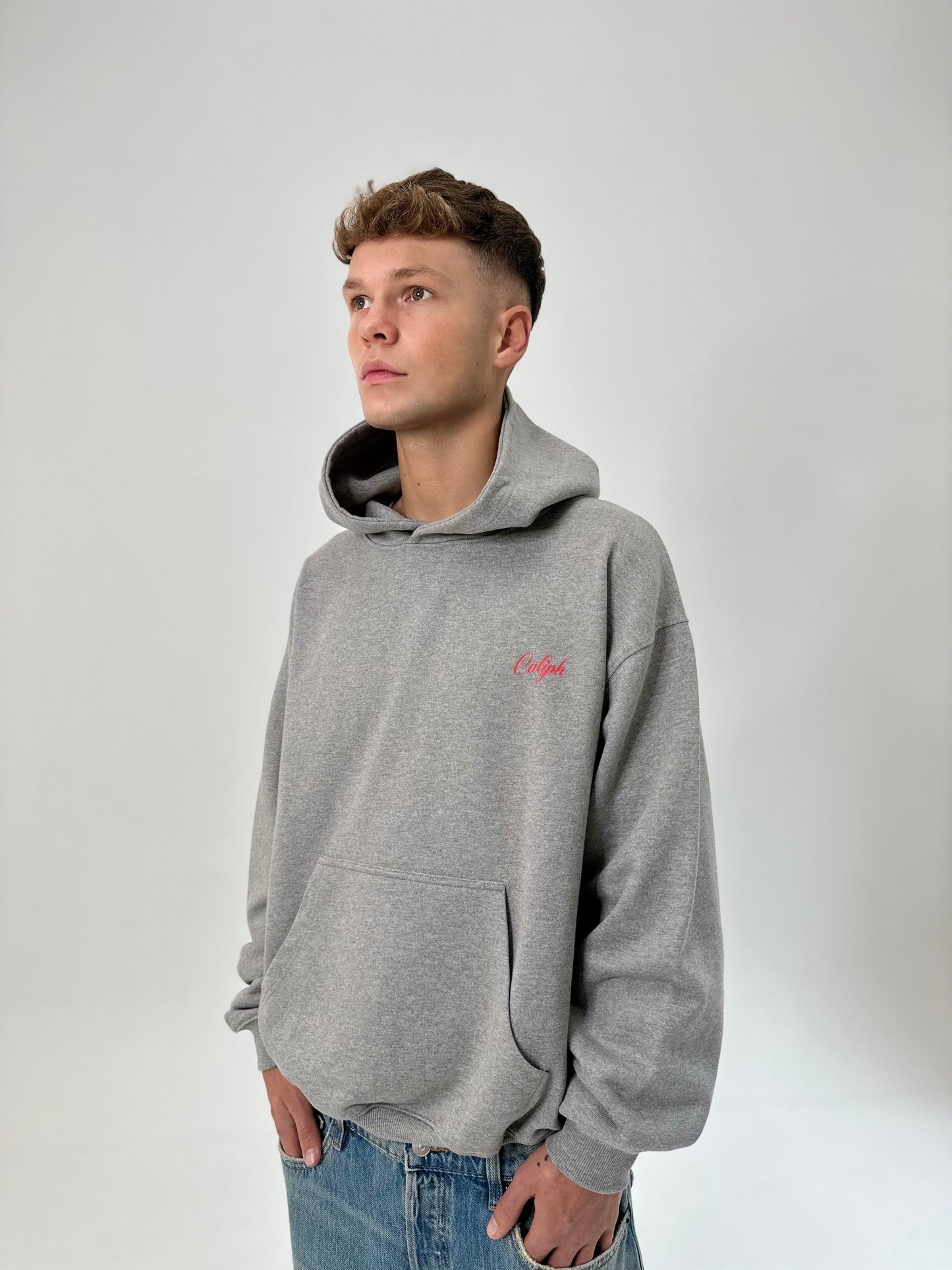 GREY MARL HEAVYWEIGHT HOODIE