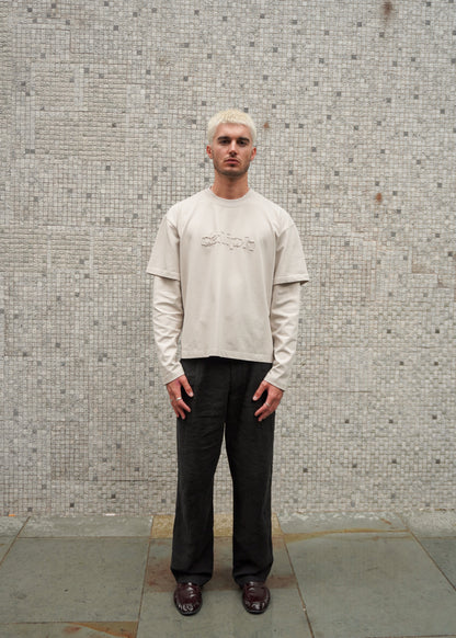 STONE DOUBLE LAYER T-SHIRT