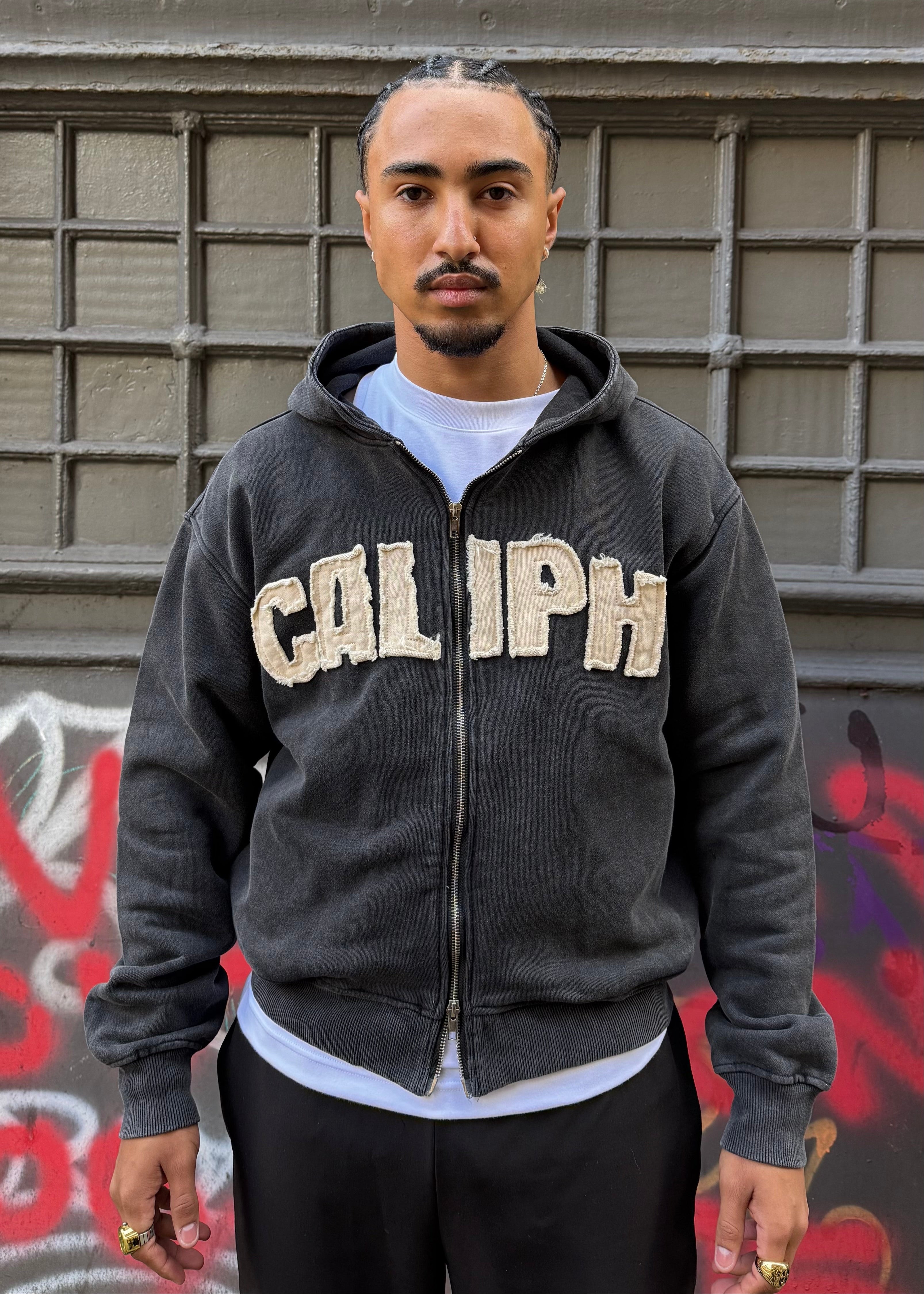【KOOLOSET】Total Dirty Washed Brushed Hood Zip-Up zip_charcoal_grande.jpg?v=